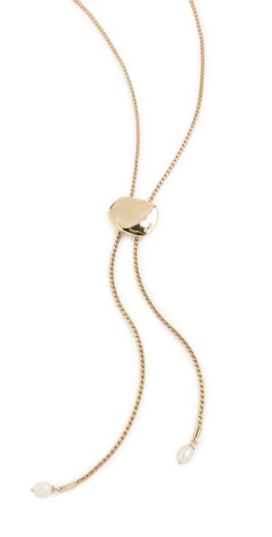 Ettika Liquid Luxe Bolo Necklace Gold One Size