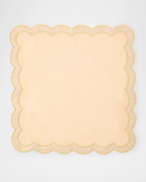 Earth Scalloped Border Napkin