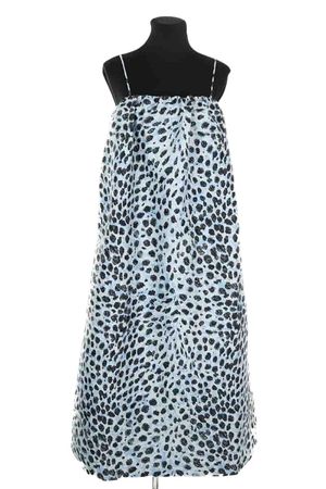Ganni - Seconde Main - Robe bleu - Taille M - Bleu