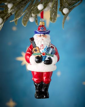 Neiman Marcus Music Santa Christmas Ornament