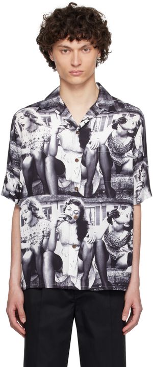 WACKO MARIA Black & White Ellen Von Unwerth Shirt