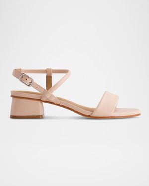 Josei Leather Ankle-Strap Sandals