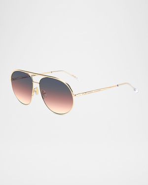 Metal Aviator Sunglass