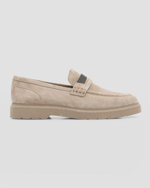 Suede Monili Casual Loafers