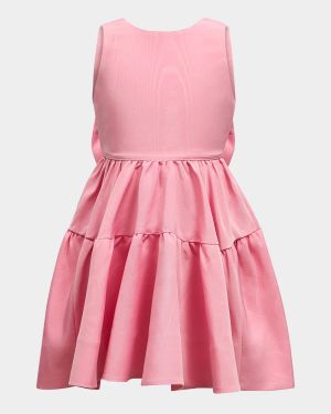 Girl's Chiara Mini Dress W/ Bow, Size 4-14