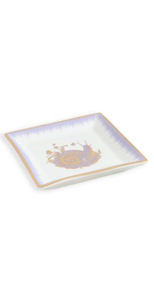 Jonathan Adler Botanist Snail Square Tray Pink One Size