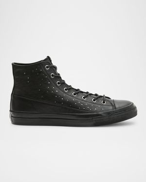 Men's Vulc Studded Leather Mid-Top Sneakers