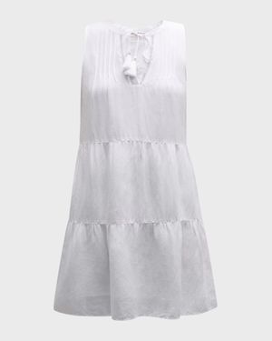 St Lucia Sleeveless Tiered Mini Dress