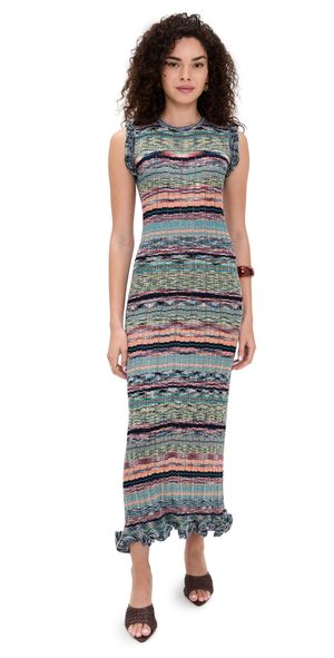 Ulla Johnson Ajak Sleeveless Knit Midi Dress Prism XL