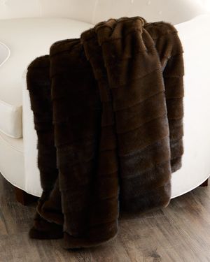 Faux Mink Throw, 60" x 72"