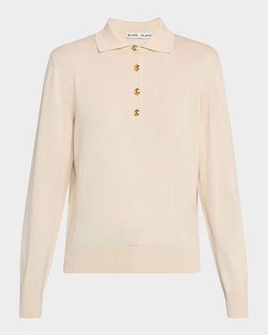 Alegria Long-Sleeve Polo Sweater