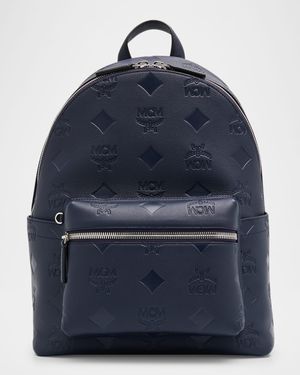 Stark Mini Embossed Leather Backpack