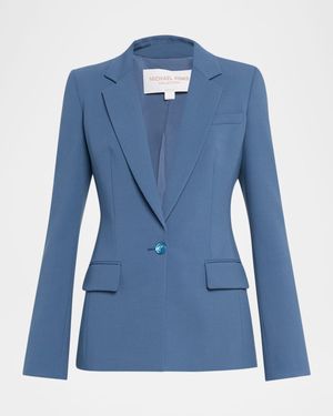 Tailored Single-Button Blazer