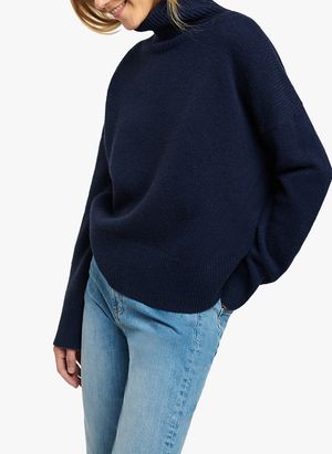 Vanessa Bruno - Col roulé en laine - Taille L - Bleu