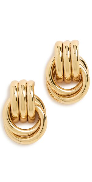 Heaven Mayhem Baby Knot Earrings Gold One Size