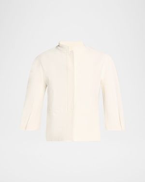 Nastro Three-Quarter Sleeve Cotton Jacket