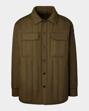 Men's Quilted Black Label Overshirt
