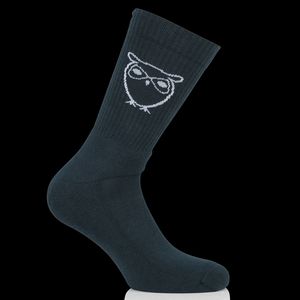 Knowledge Cotton Apparel - Chaussettes imprimées en coton bio mélangé - Taille 43/47 - Bleu