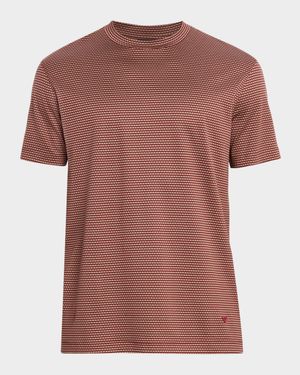 Men's Jersey Jacquard Crewneck T-Shirt