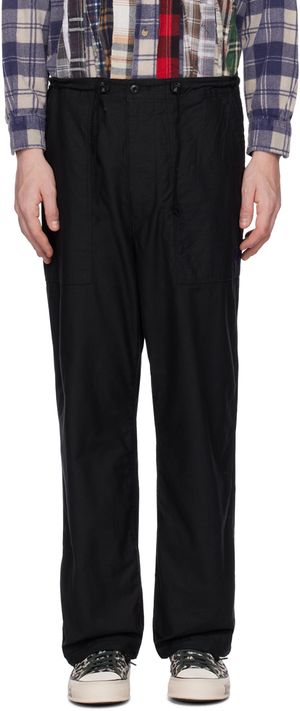 NEEDLES Black String Fatigue Trousers