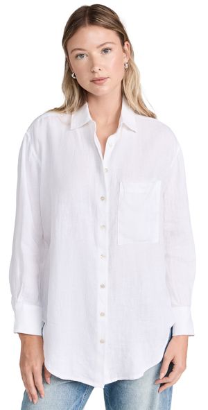 AYR The Deeper End Shirt in Linen White XS