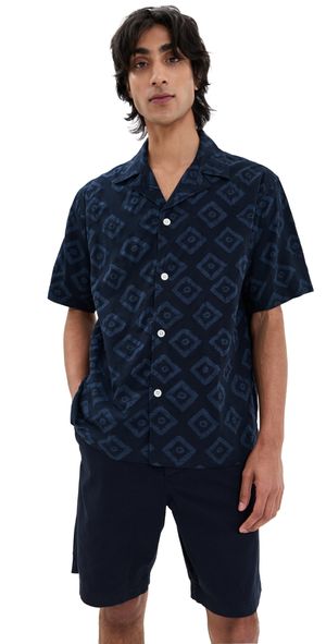 Norse Projects Mads Batik Shirt Dark Navy XL