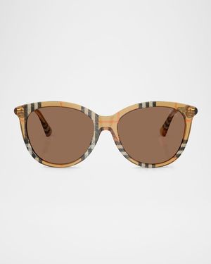 BE4455F Round Acetate Sunglasses