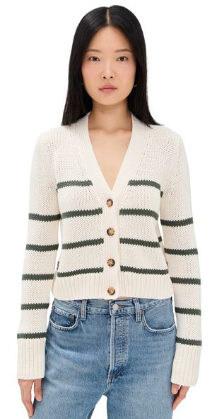 La Ligne Mini Marina Cardigan Cream/Olive L
