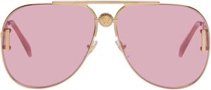 Versace Gold Medusa '95 Pilot Sunglasses