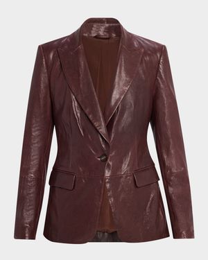 Leather Blazer