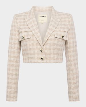 Maura Plaid Cropped Jacket