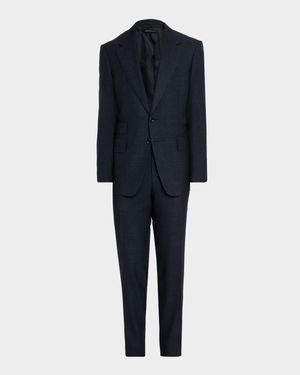 Men's Shelton Check Hopsack Suit