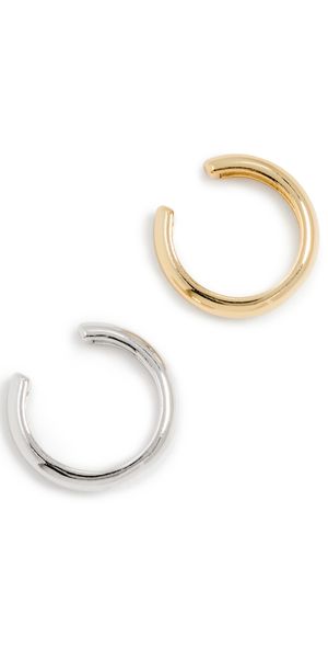 SHASHI Ford Ear Cuff Set Silver/Gold One Size