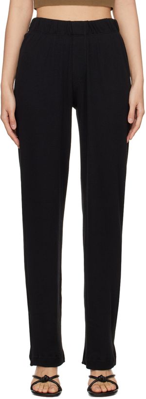 ÉTERNE Black Thermal Lounge Pants