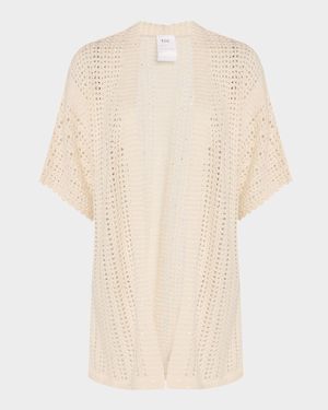 Open-Weave Sequin Cardigan