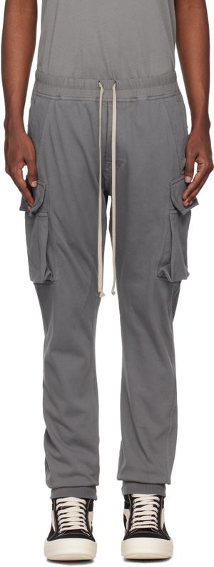 Rick Owens DRKSHDW Pantalon cargo Mastodon gris - Porterville