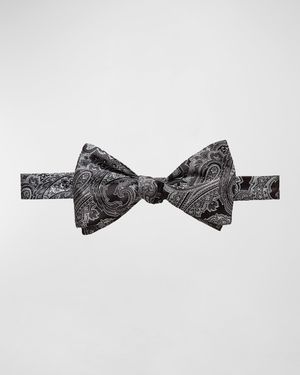 Paisley Self-Tie Silk Bow Tie