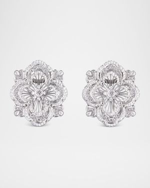 18K White Gold Opera Premium Earrings with Diamonds