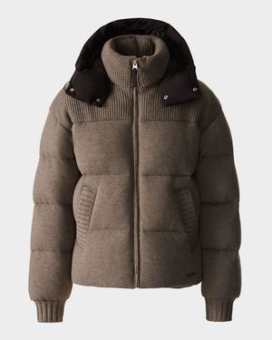 Men's Griffen Cashmere-Blend Down Jacket