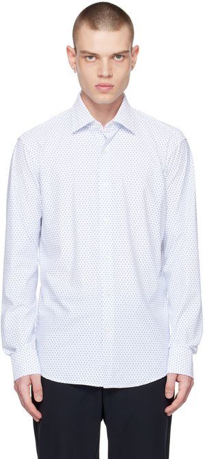 Boss Chemise blanche à coupe classique