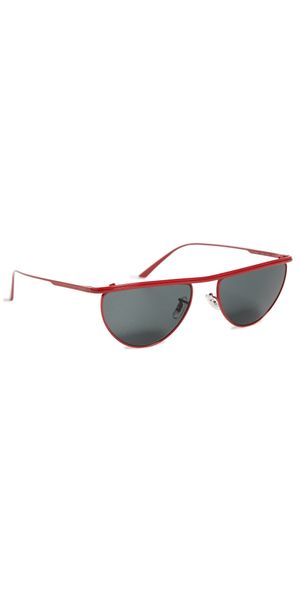 Oliver Peoples Eyewear Oliver Peoples x Khaite Round Sunglasses Red/Red One Size