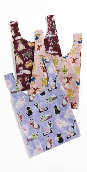 BAGGU Fancy Animals Standard Baggu Set of 3 Fancy Animals One Size