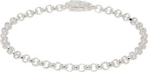 Hatton Labs Bracelet belcher argenté à chaine à taille diamant