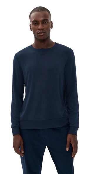Beyond Yoga Always Beyond Pullover Crew Nocturnal Navy M