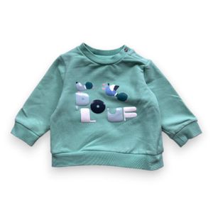 Jacadi - Seconde Main - Sweat bébé vert - 6 mois - Taille 6M - Vert
