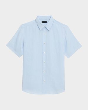Men's Irving Short Sleeve Shirt in Relaxed Linen