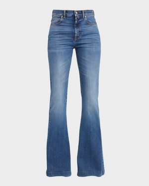 Boot-Cut Leg Denim Pants