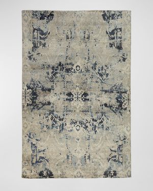 Zaffre Hand-Knotted Rug, 3' x 10'