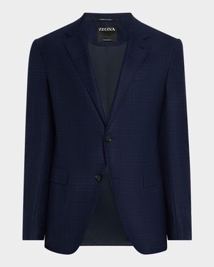 Men's Prince of Wales Wool Jacket