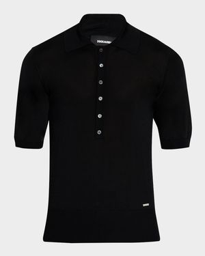 Men's Knit Polo Shirt
